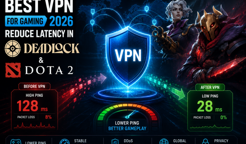 Best VPN for Gaming 2026: Reduce Latency in Deadlock & Dota 2