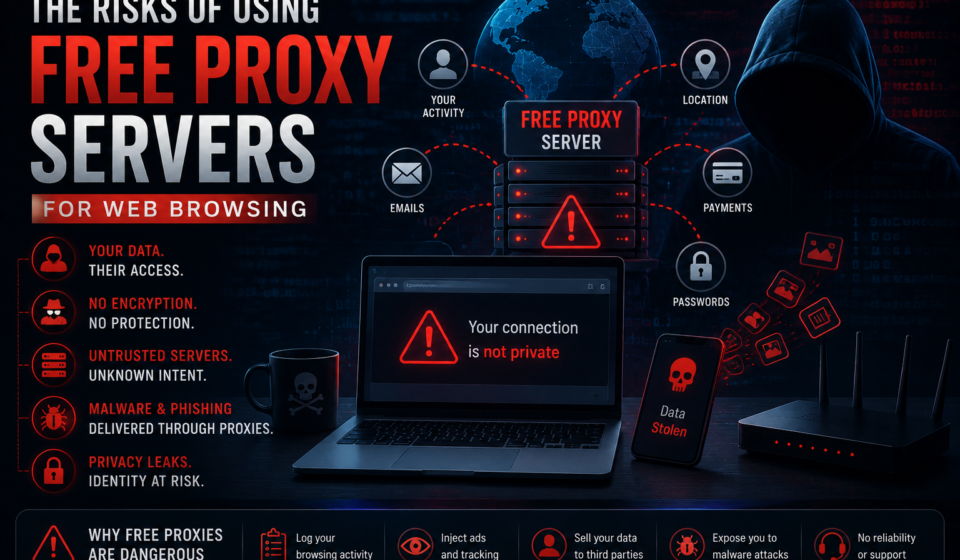 The Risks of Using Free Proxy Servers for Web Browsing